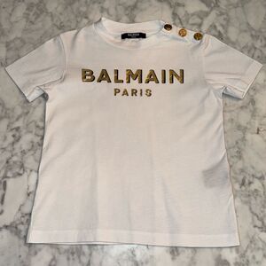 BALMAIN LOGO PRINTED CREWNECK 4Y